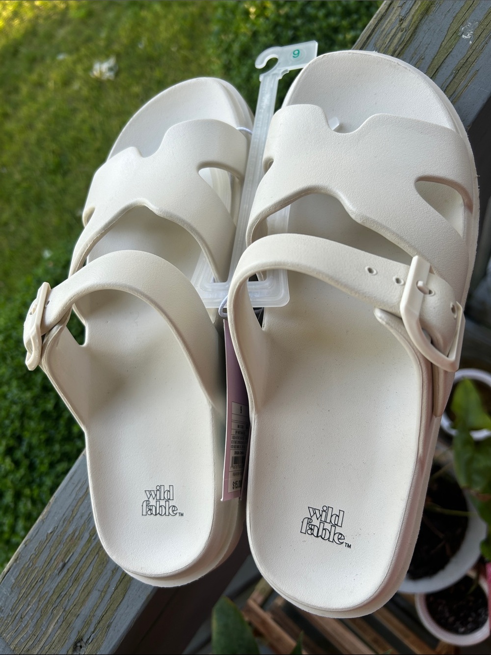 wild fable Double-Strap Slide Sandals